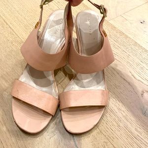 Cole Haan Women's Octavia Dress Leather Sandal Canyon Rose (Beige) Size 10.